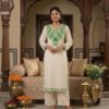White Kurta Kashmiri